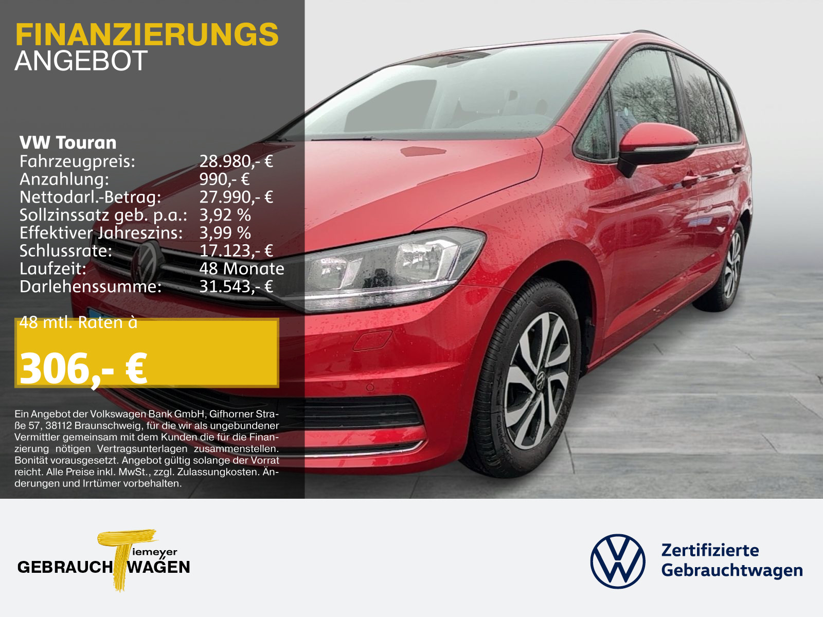 Touran 2.0 TDI DSG ACTIVE 7-SITZE NAVI AHK