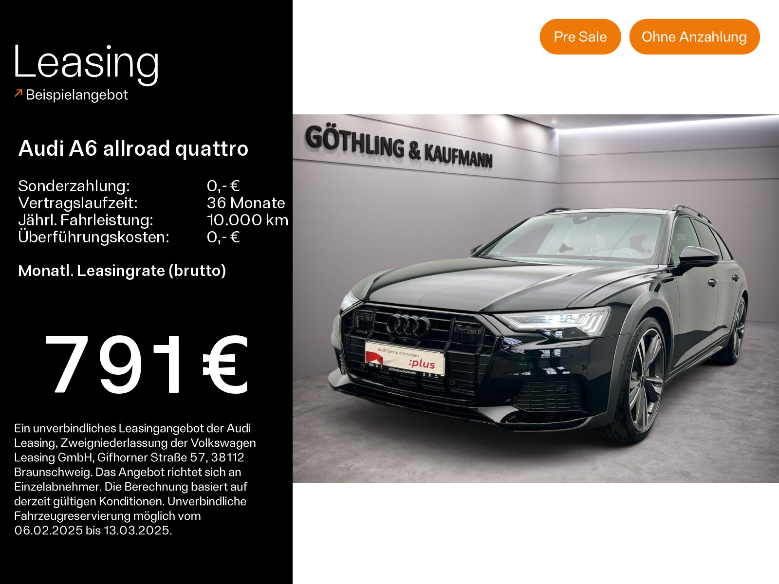 A6 allroad 55 TFSI qu S tro*B&O*HUD*Pano*Standh*Matrix*Virtual*Navi+*Assistenz*Optik*AHK*