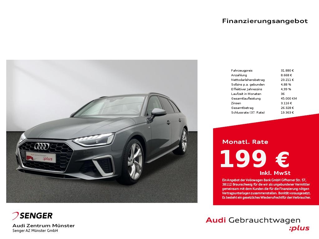 A4 Avant 35 TFSI S line MMI Navi Voll-LED Kamera