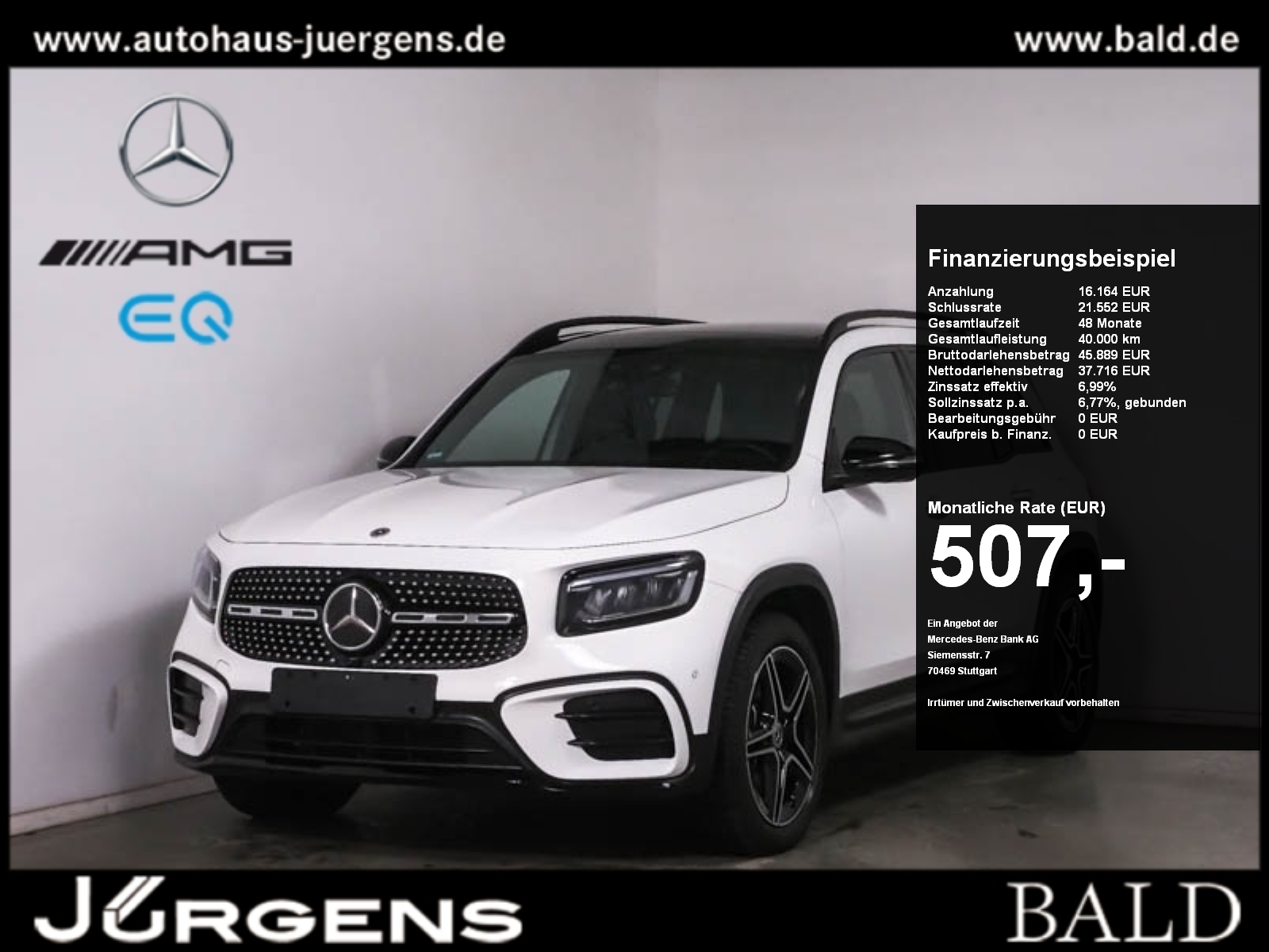 GLB 220 4MATIC +AMG+MBUX+LED+Wide+Pano+AHK+Night