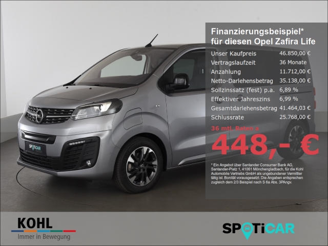 Opel Zafira Life e Tourer 75kWh