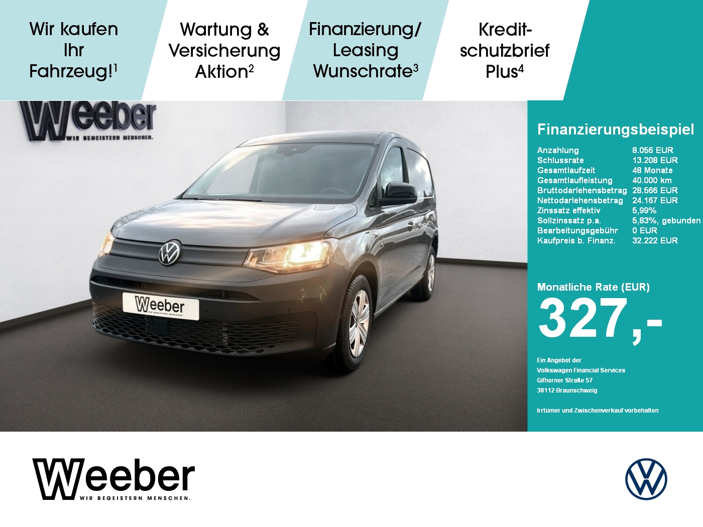 Caddy Cargo 2.0 TDI Kamera PDC Tempo Klima