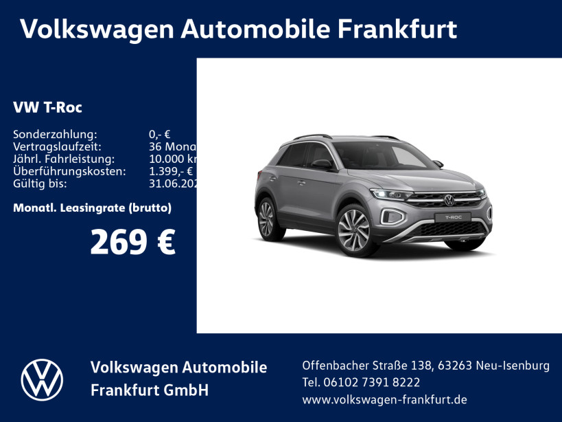 T-Roc Life 1.0 l TSI OPF 85 kW (116 PS) 6-Gang
