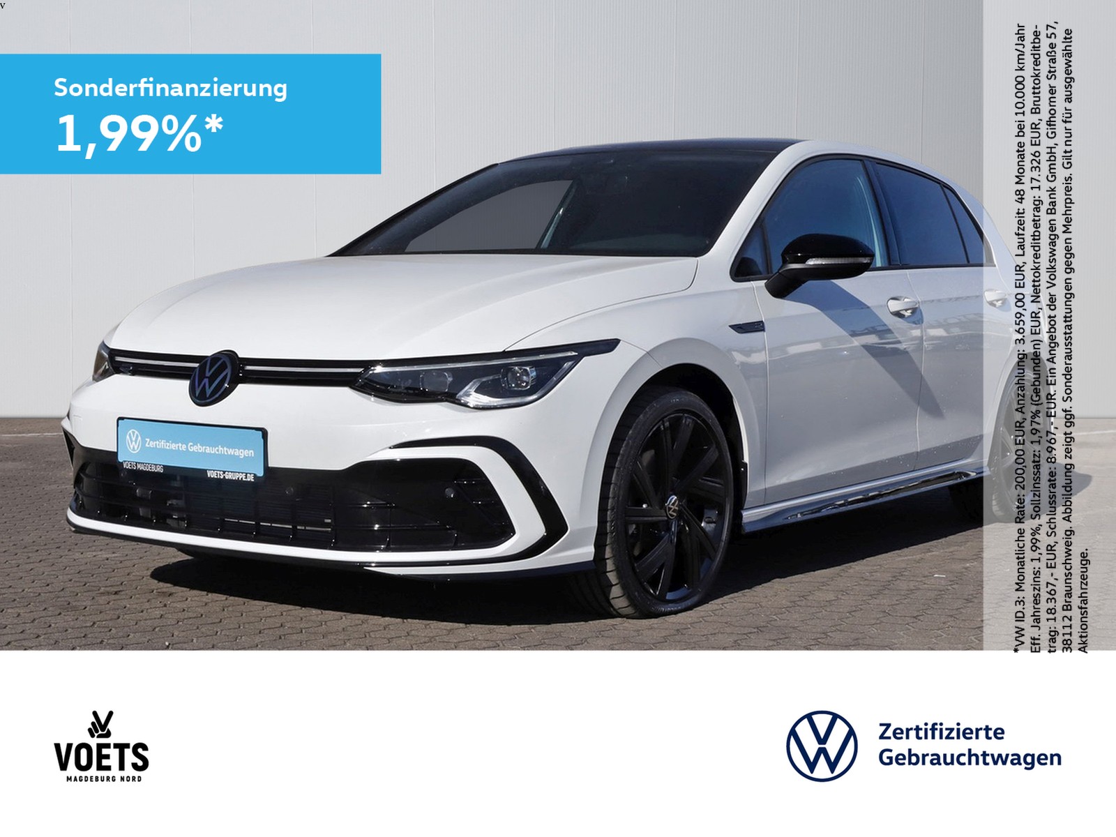 Golf VIII 1.5TSI R-LINE LED+AHK+Panorama+Navi
