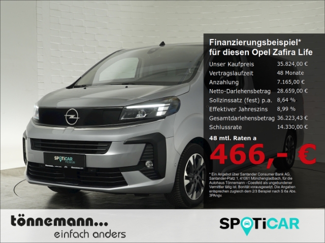 Zafira Life FACELIFT EDITION XL CDTI AT 9-SITZER+NAVI+SITZHEIZUNG+SCHIEBETÜREN+KEYLESS+PARKPILOT HI