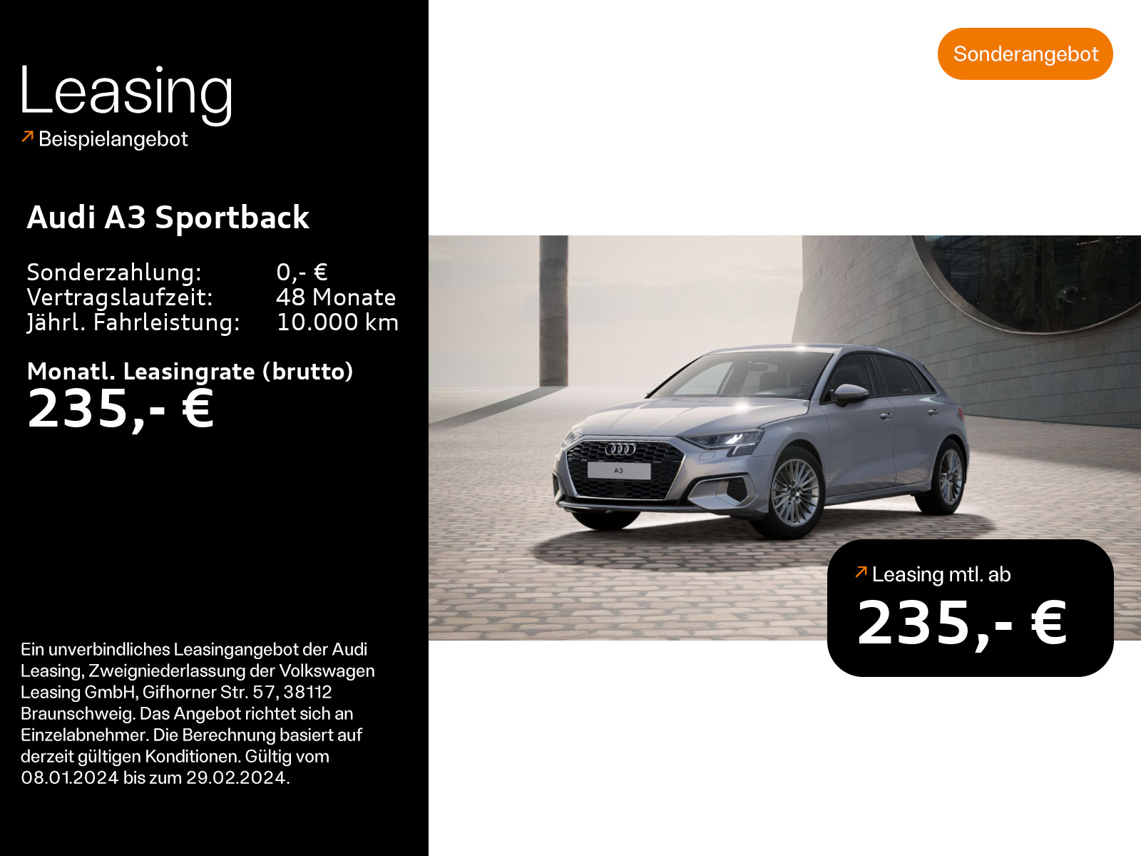 Audi A3 Sportback 30 TFSI advanced