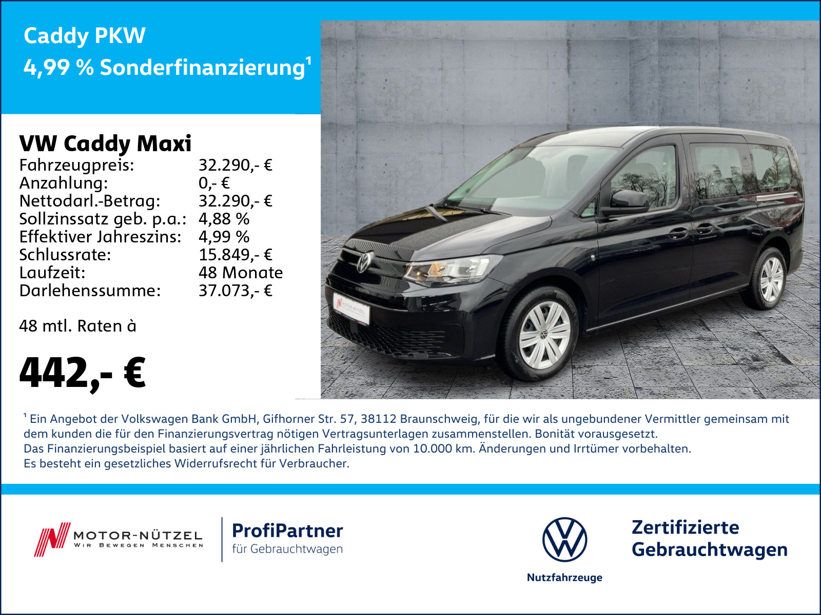 Caddy Maxi 2.0 TDI DSG SHZ+PDC+GRA+MFL+DAB+7-SI