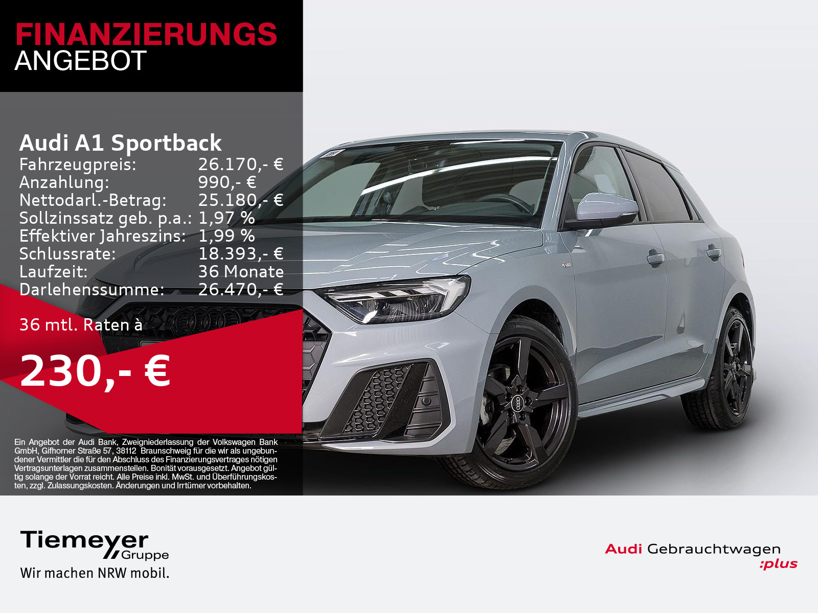 A1 Sportback 25 TFSI S LINE LM17 NAVI LED SPORTSITZE