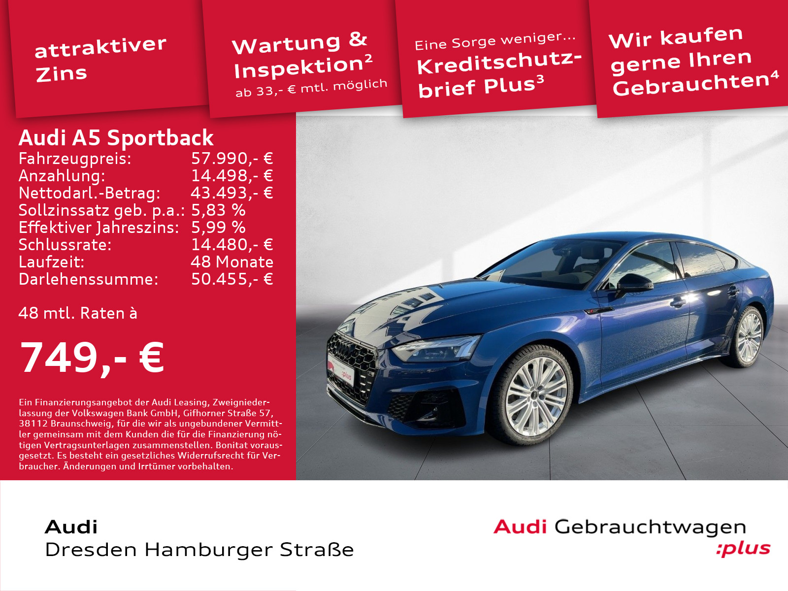 Audi A5 Sportback 35 TDI S line