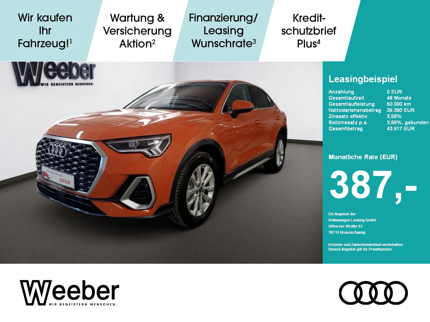 Q3 Sportback S-Line AHK*LED*NAVI*PDC*SHZ*5J.GAR