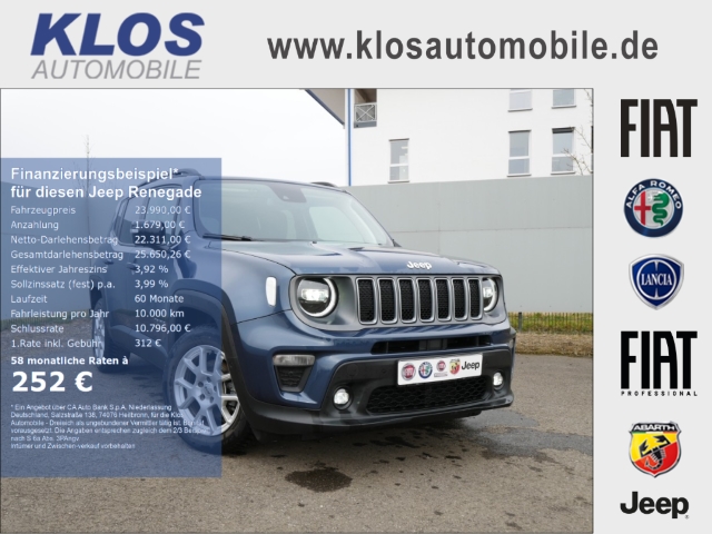 Renegade LIMITED e-HYBRID 1.5 GSE T4 48V 130PS DCT 4x2 NAVI LED SICHT WINTER SCHIEBEDACH