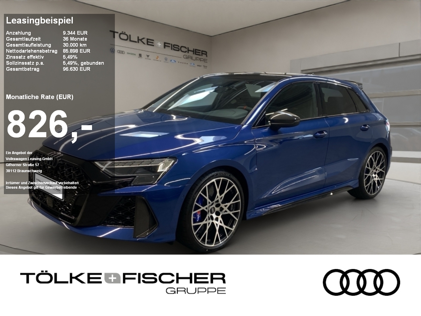RS 3 Sportback 2.5 quattro W TFSI Sportp. Pano