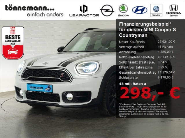 Cooper S Countryman AT+LED+NAVI+RÜCKFAHRKAMERA+PANORAMADACH+SITZHEIZUNG+HEAD UP+HIFI+PICNIC BENCH