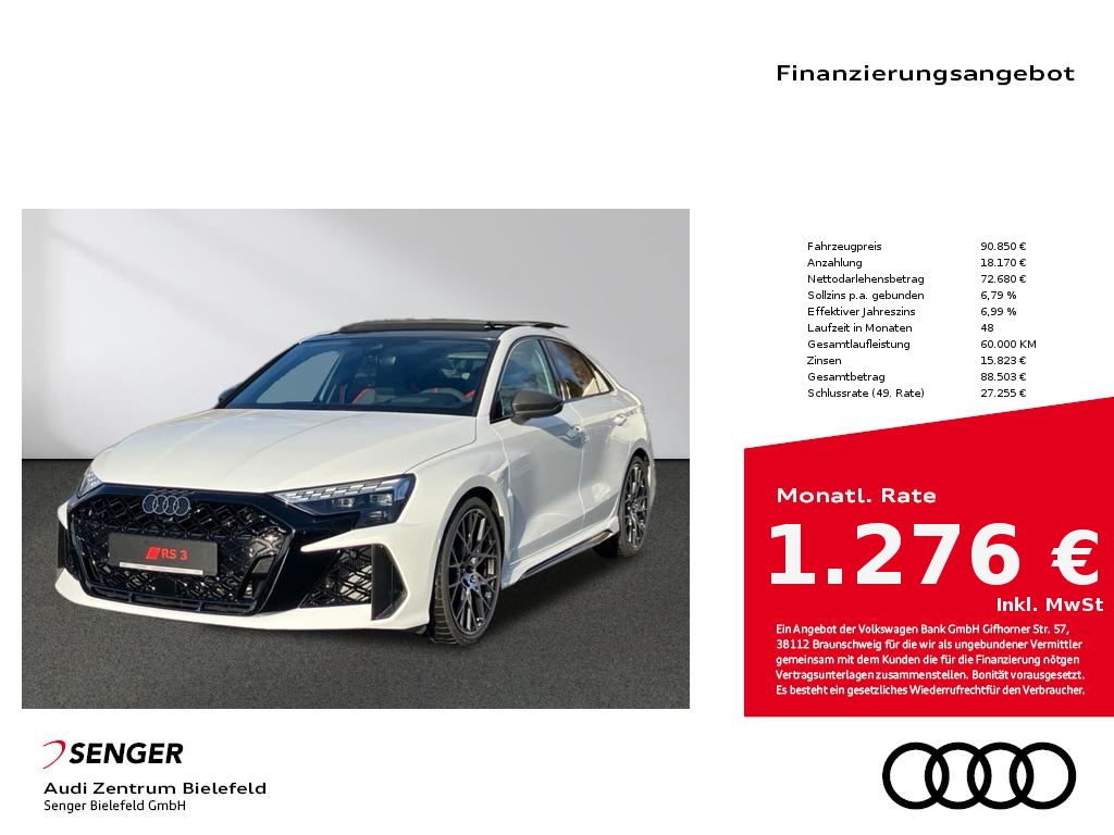 RS3 Limousine 280 km/h Matrix-LED Navi Memory