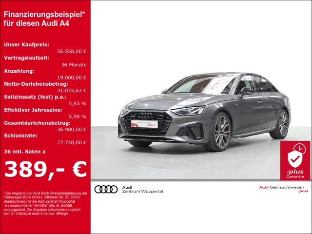A4 Limousine 50 TDI S4 Optik S-LINE STANDHZG B&O DAB