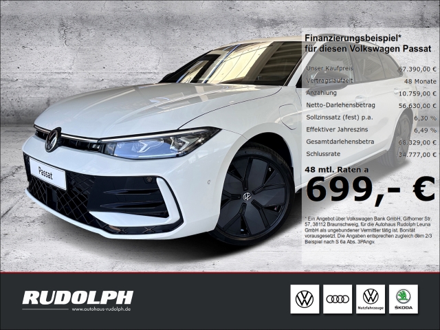 Passat R-Line 1.5 TSI eHybrid 6-Gang-DSG LED AHK BT HarmanKardon