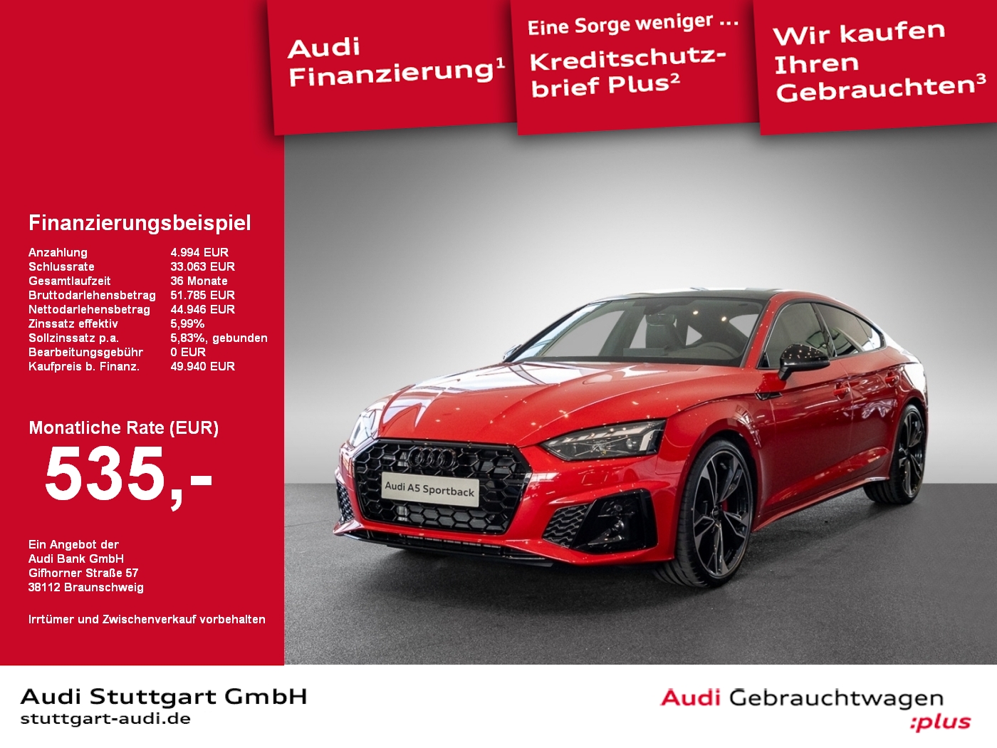 Audi A5 Sportback S line 40 TDI quattro