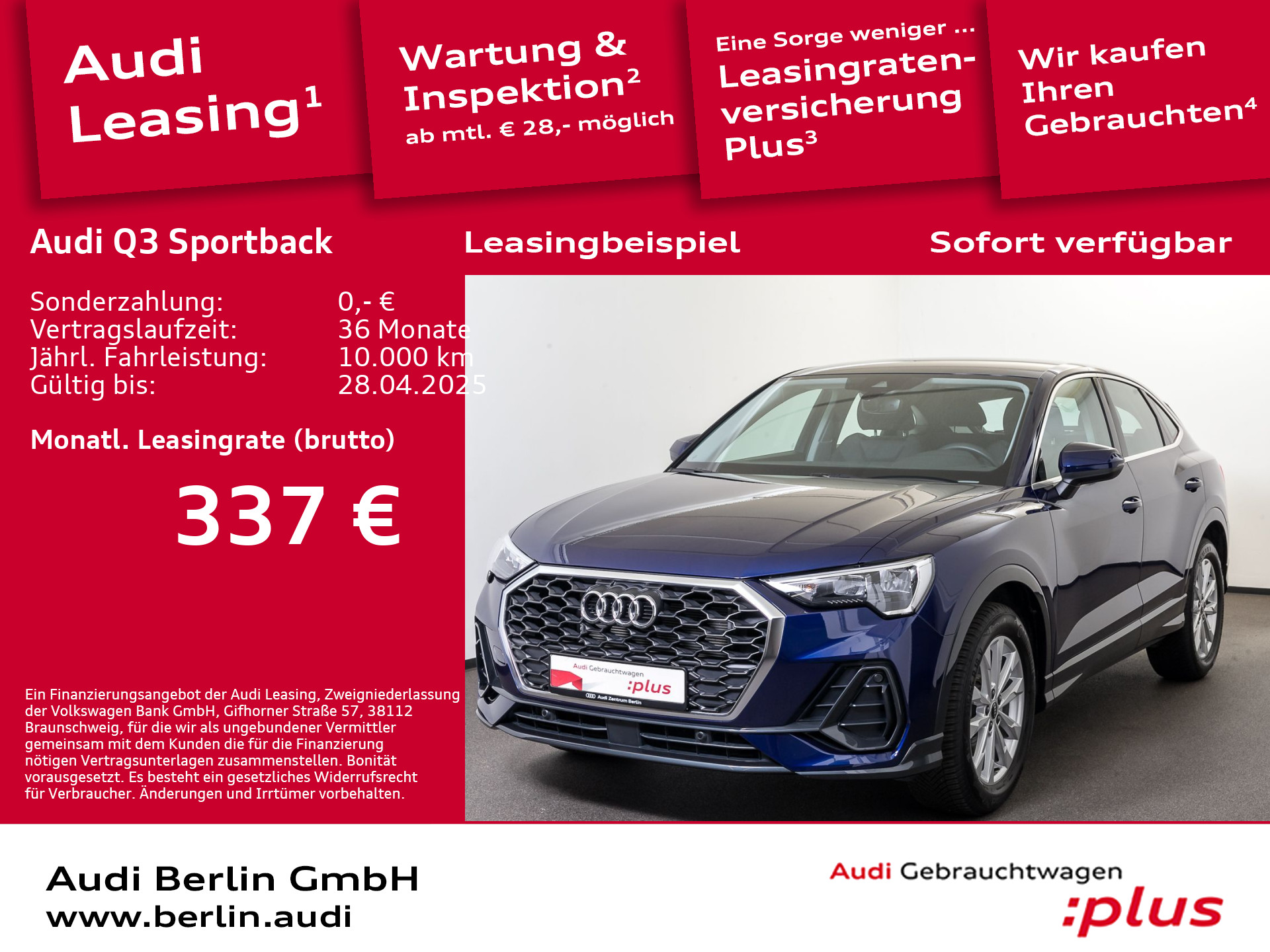 Q3 Sportback 35 TFSI S tr. AHK VIRTUAL NAVI LED