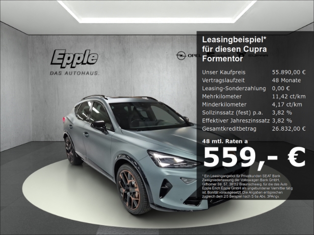 Formentor VZ Extreme 2.0 TSI 245 kW (333 PS) 7-Gang DSG 4Drive AHK Panoramaglasdach