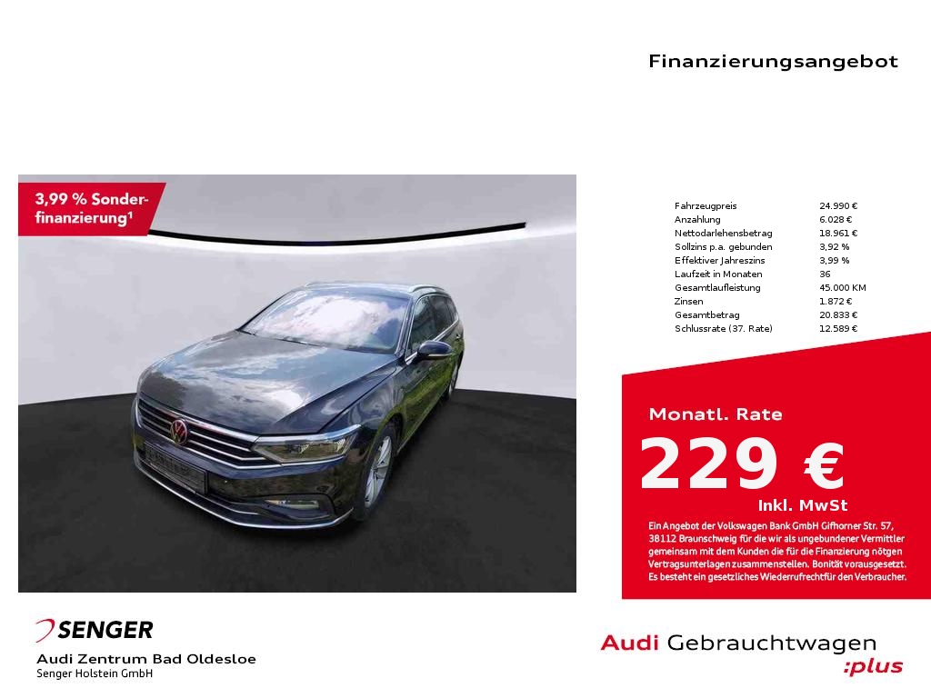 Passat Variant 2.0 TDI Elegance DSG Navi Matrix
