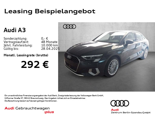 A3 Lim. 35 TFSI Adv. S tronic *MATRIX*NAV+*GRA*