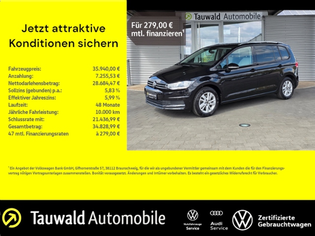 Touran 1.5 TSI DSG Comfortline 7S/AHK/RFK/ACC