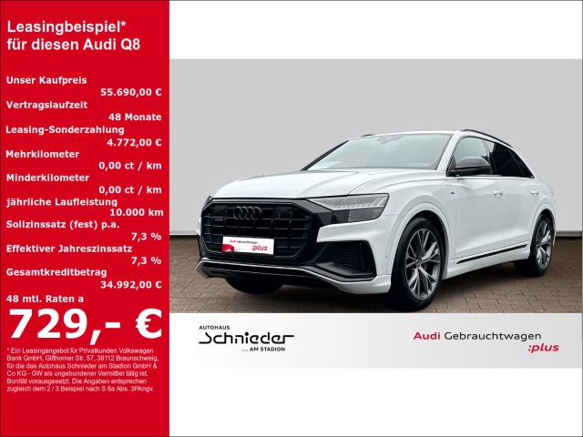Q8 55 TFSI e MATRIX,LED,AHK,LUFT,VIRTUAL,HUD
