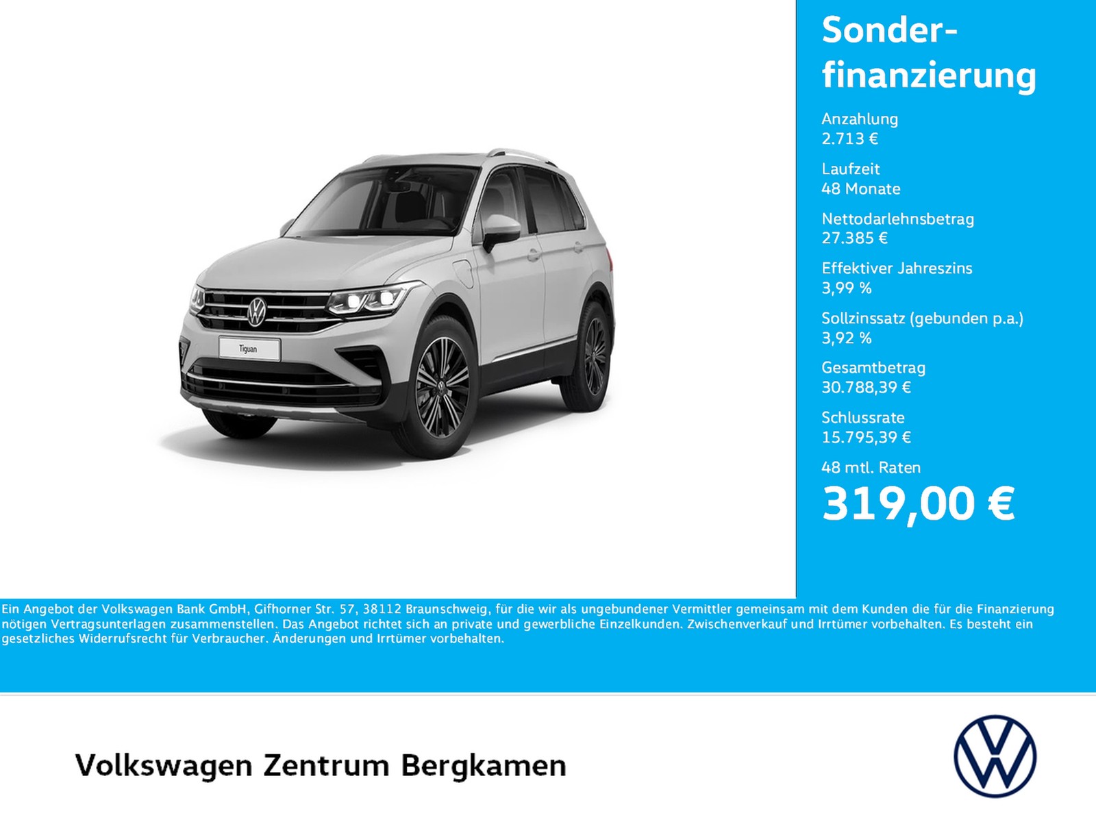 Tiguan 1.4 HYBRID ELEGANCE PANO ACC LM18 NAVI