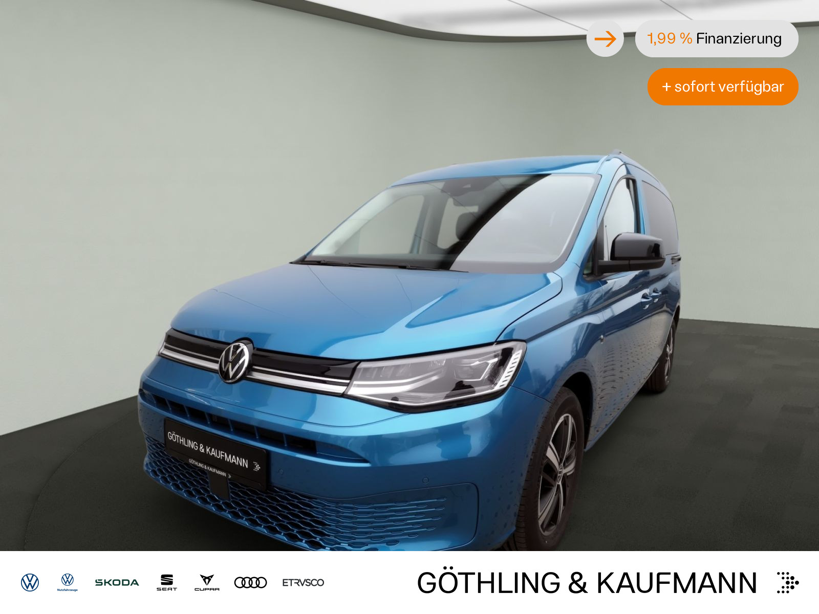Caddy Maxi Life 7-Sitzer 1,5 l 85 kW TSI EU6 Frontantrieb 7-Gang-DSG Radst. 2970 mm
