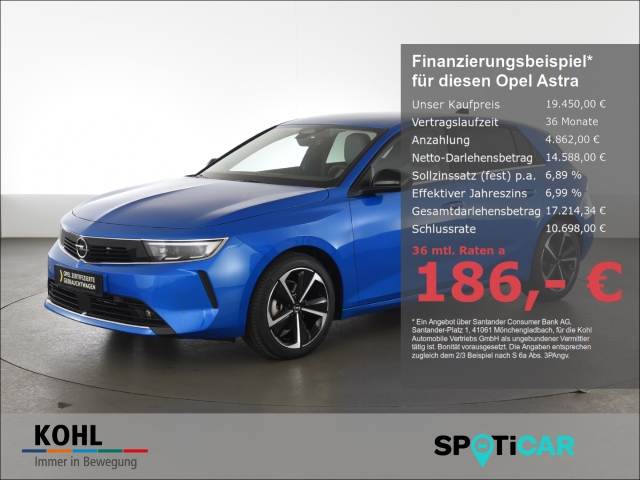 Opel Astra 1.2 Elegance Turbo 130PS Automatik