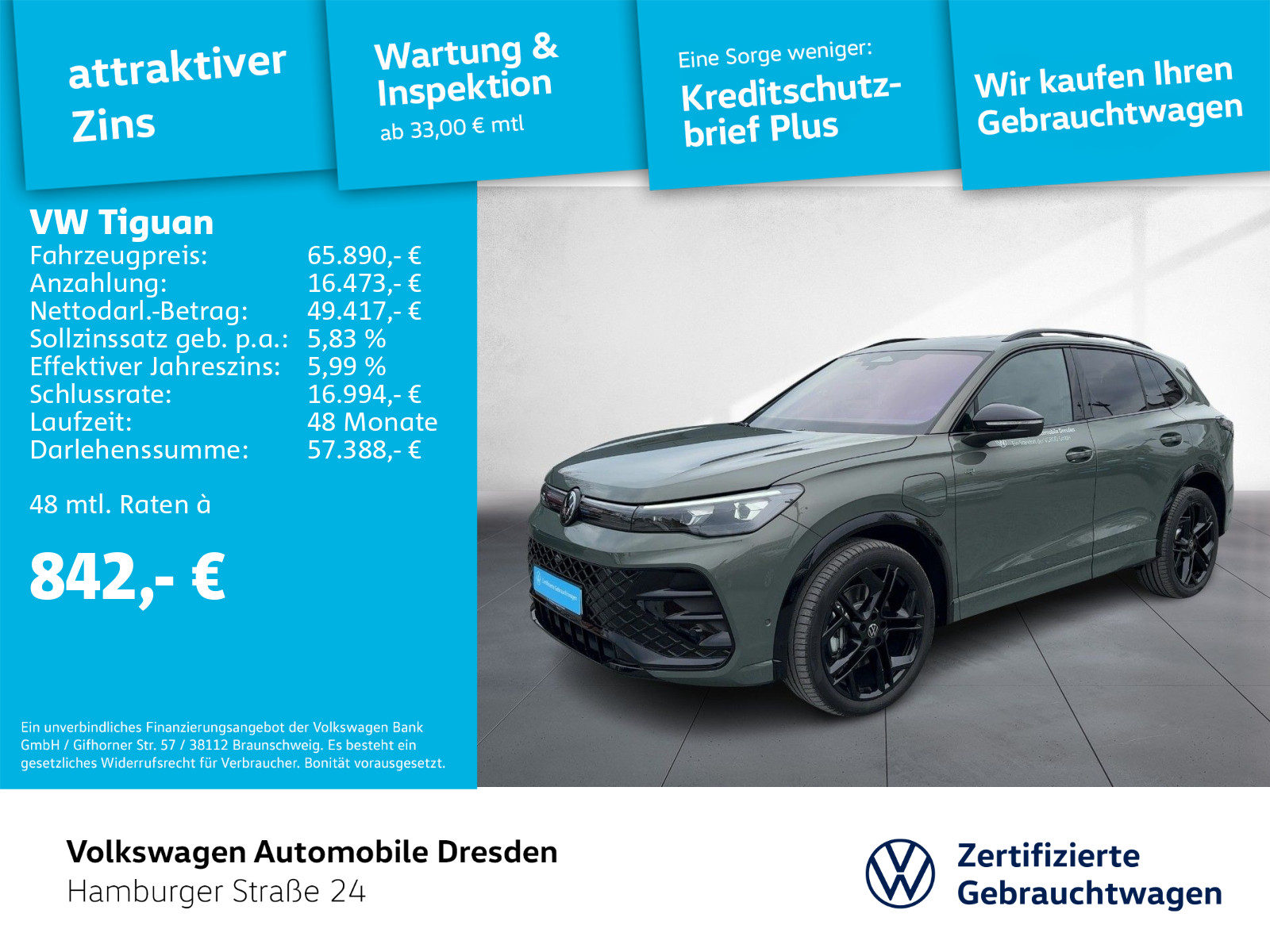 Volkswagen Tiguan 1.5 R-Line eHybrid OPF