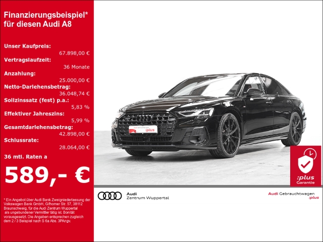A8 50 TDI S-LINE PANO HEADUP B&O MATRIX MEMORY ACC GARANTIE