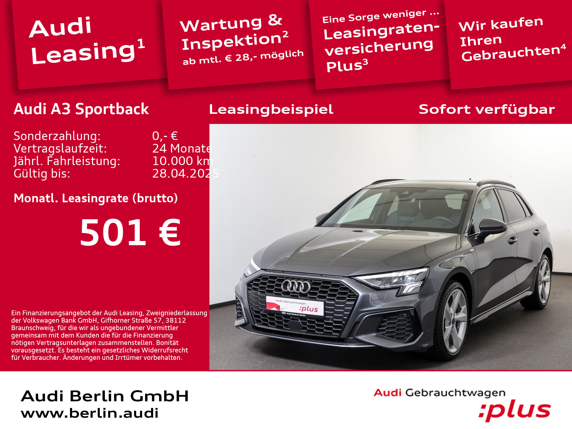 A3 Sportback TFSI e S line 40 S tr. NAVI AHK LED