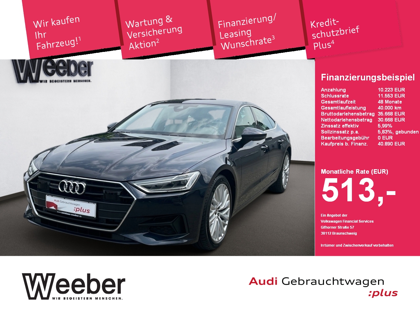 A7 Sportback s tronic AUT*LED*NAVI*LEDER*LM19
