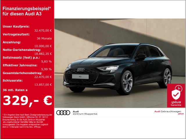 A3 Sportback 35 TFSI AHK DAB GRA LED SHZ PDC VO HI Advanced