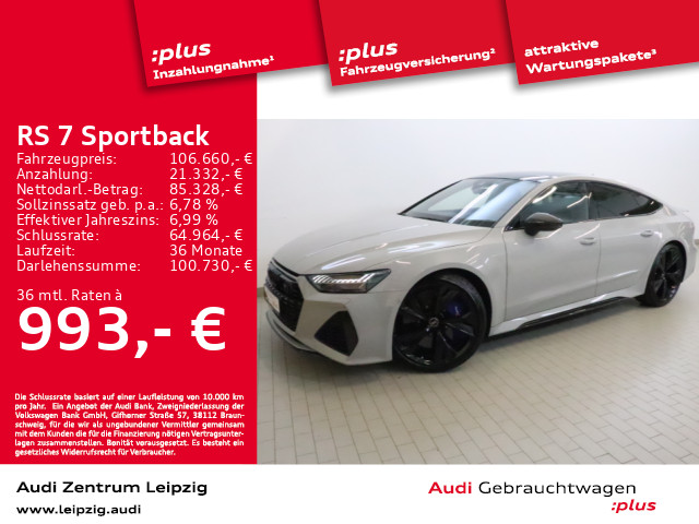 Audi RS7 4.0 TFSI Sportback Laserlicht 305kmh