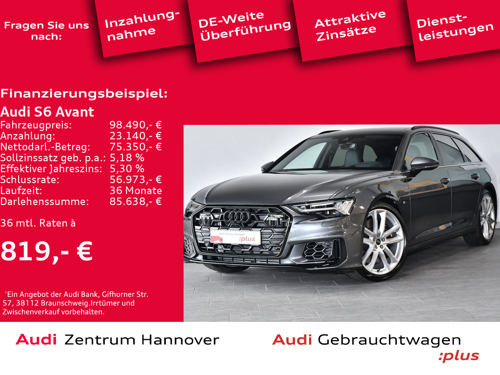 S6 Avant 3.0 TDI  tiptro nic