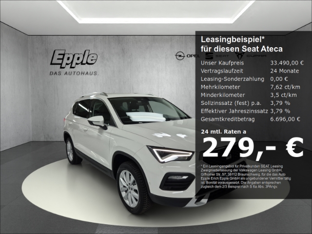 Seat Ateca 1.5 TSI Road Edition Digitales ückfahrkamera