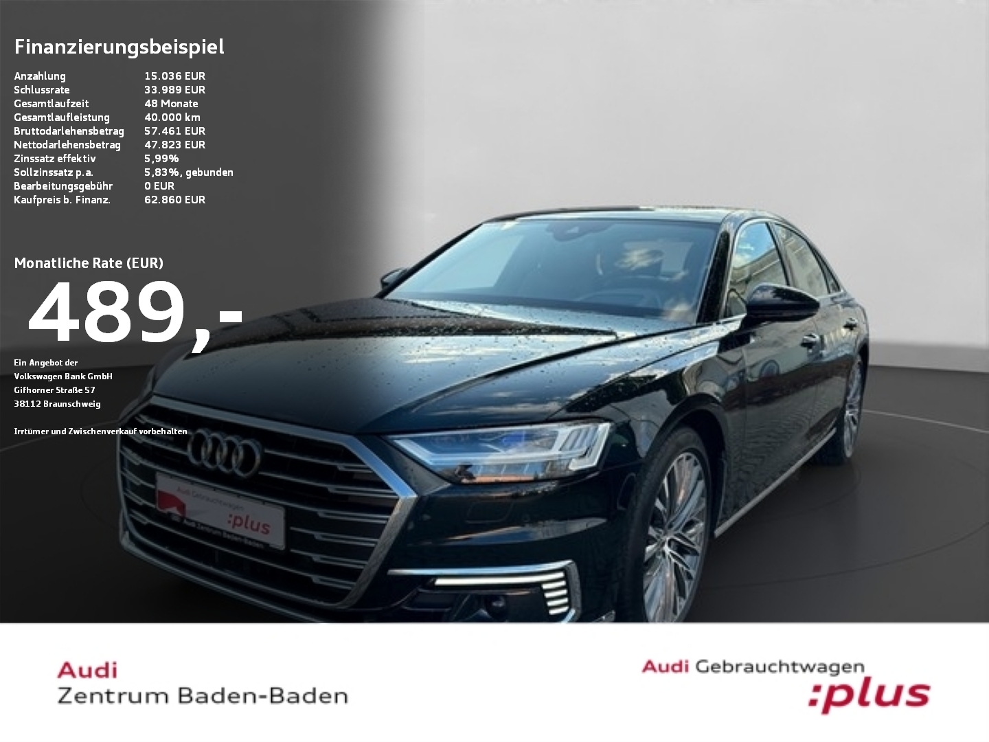 A8 60 TFSI e quattro PANO*BETTER-VISION*RSE*B&O
