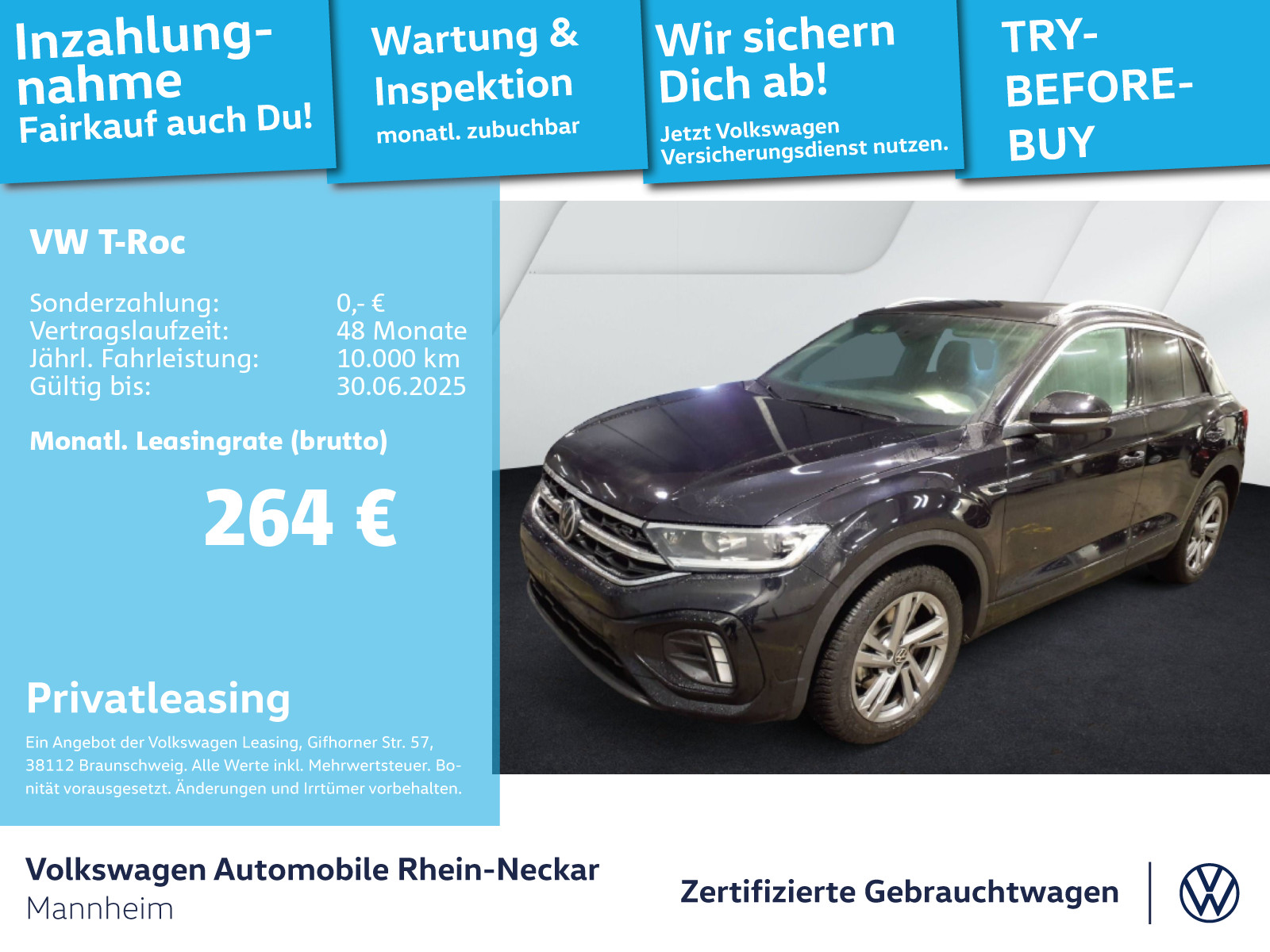 T-Roc 2.0 TDI R-Line DSG Navi AHK Kamera uvm