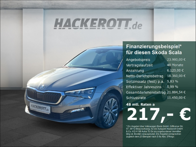 Skoda Scala 1.0 TSI EU6d Tour