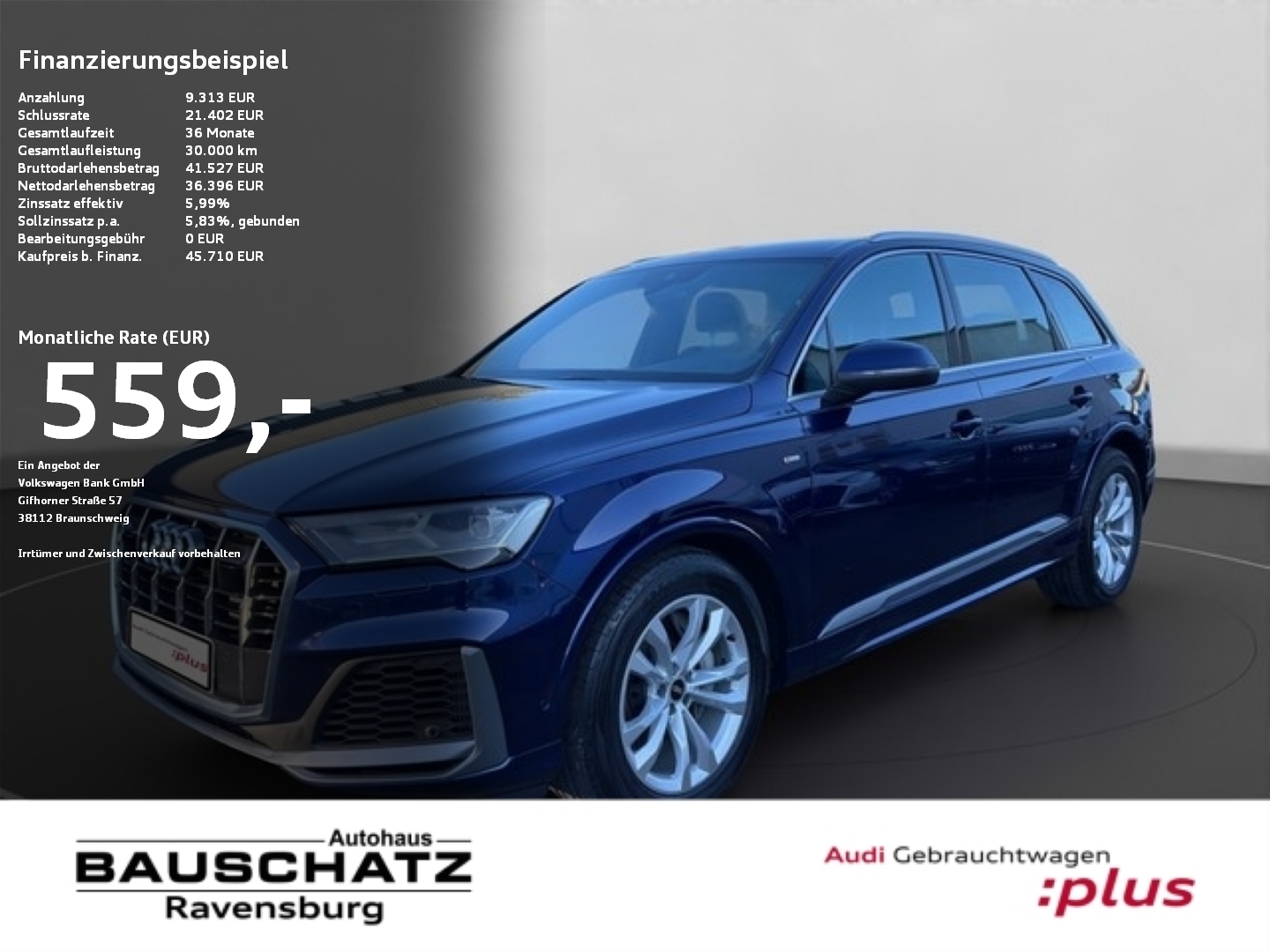 Audi Q7 55 TFSI quattro S line