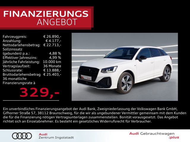 Q2 S line 35 TFSI 2x AHK virtual NAVI Opt-schw+