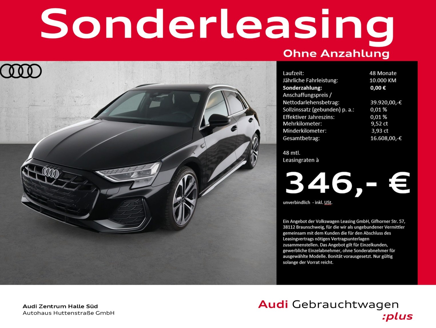 A3 Sportback 35 TFSI 2x S line MATRIX PANO HuD AHK 18"