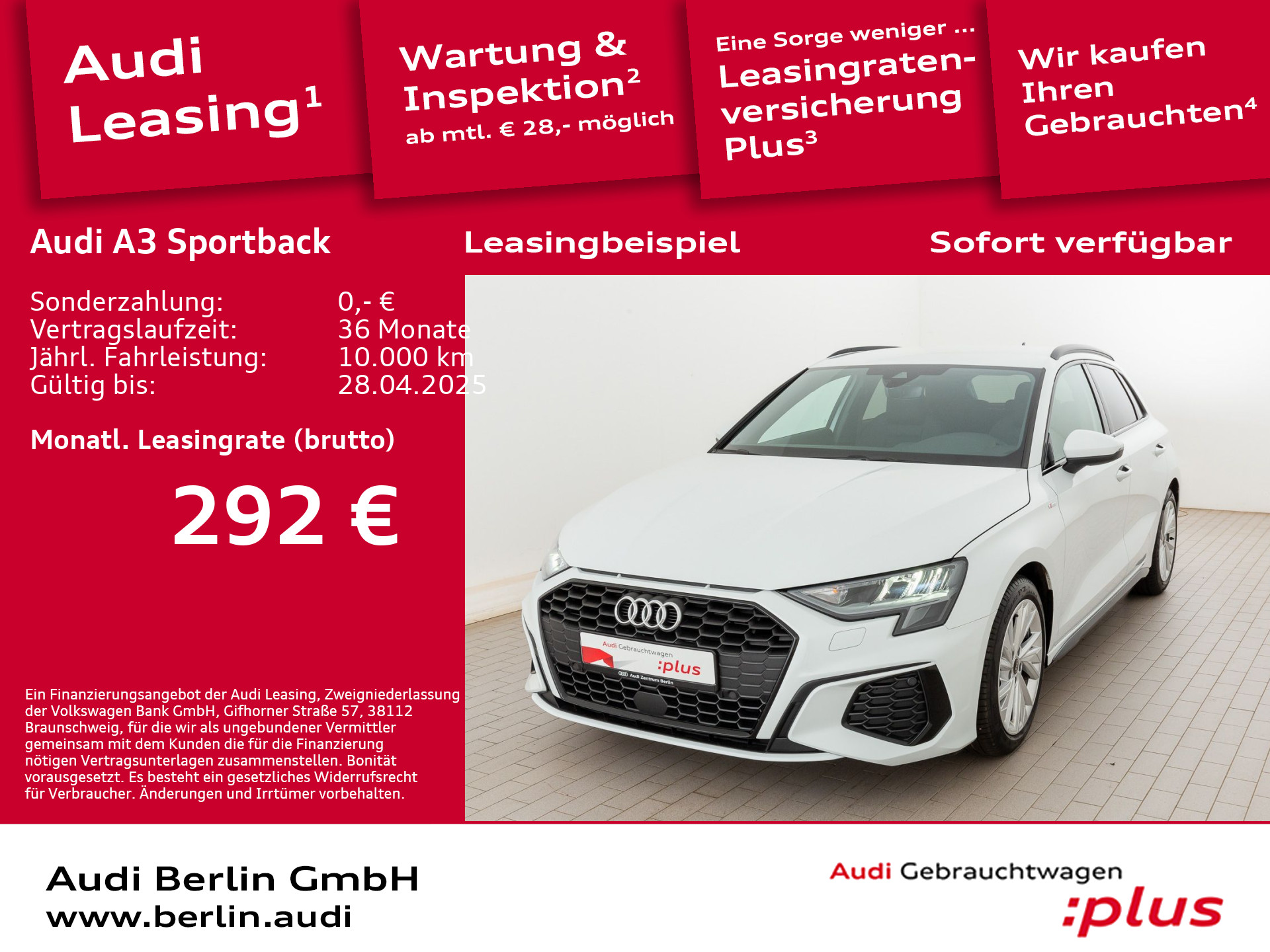 A3 Sportback S line 30 TFSI S tr. PDC NAVI LED