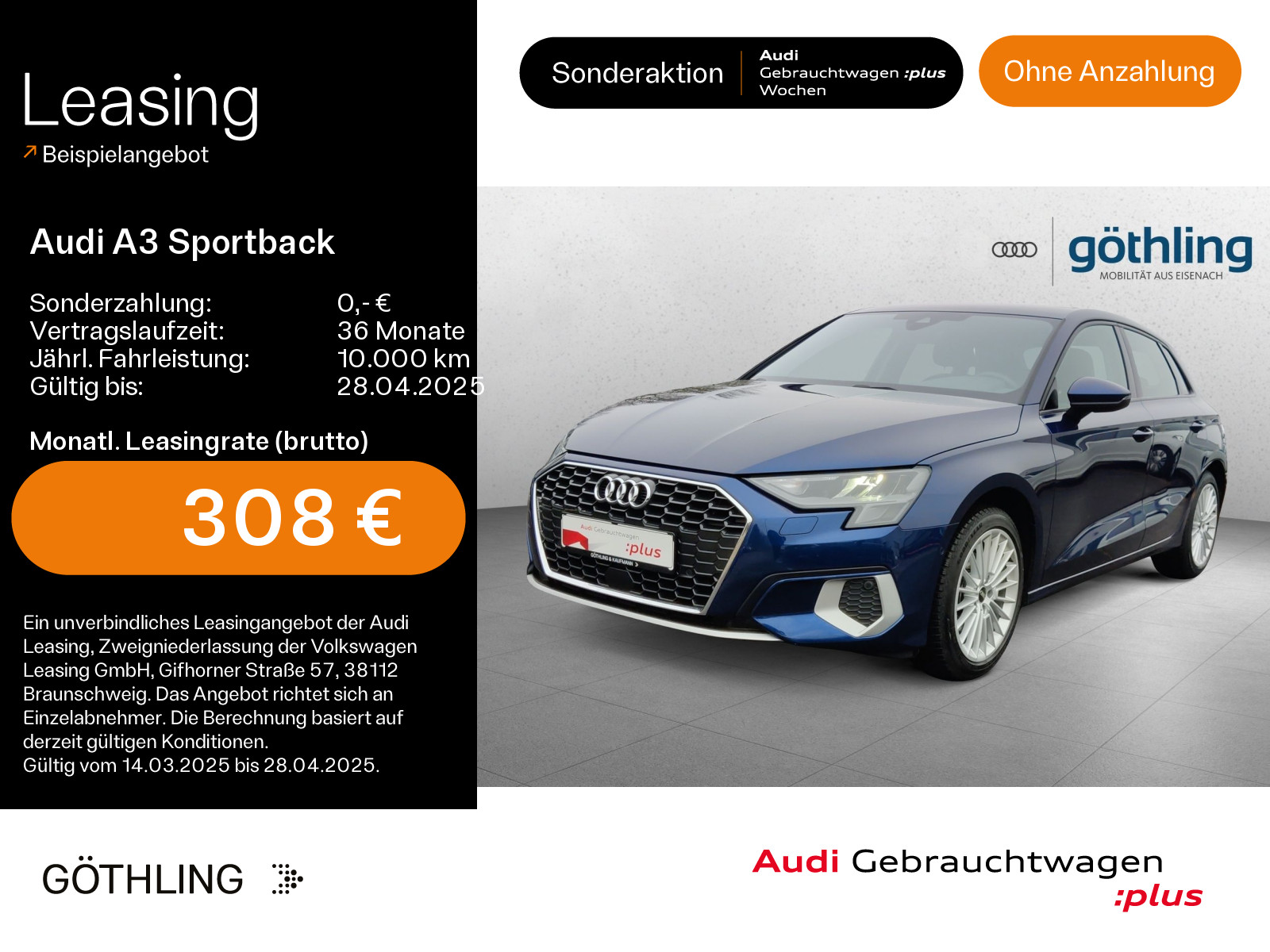 A3 Sportback 35 TDI advanced S tro*LED*Virtual*Navi+*Kam*