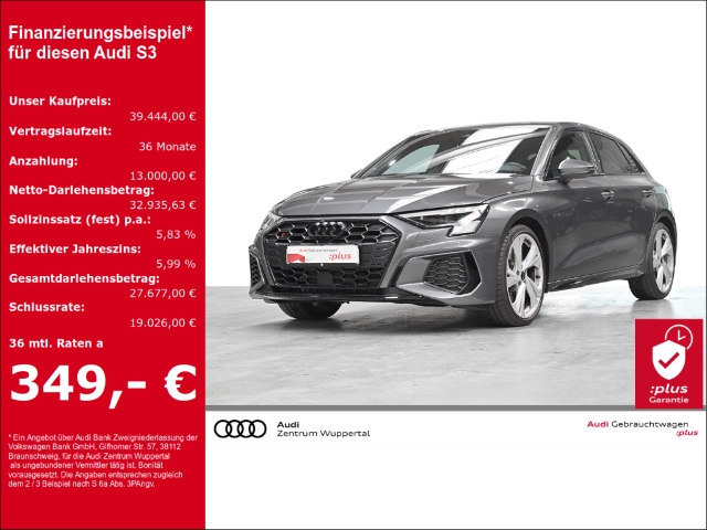 S3 SPORTBACK 2.0 TFSI QUATTRO MATRIX B&O KAMERA ASSIST