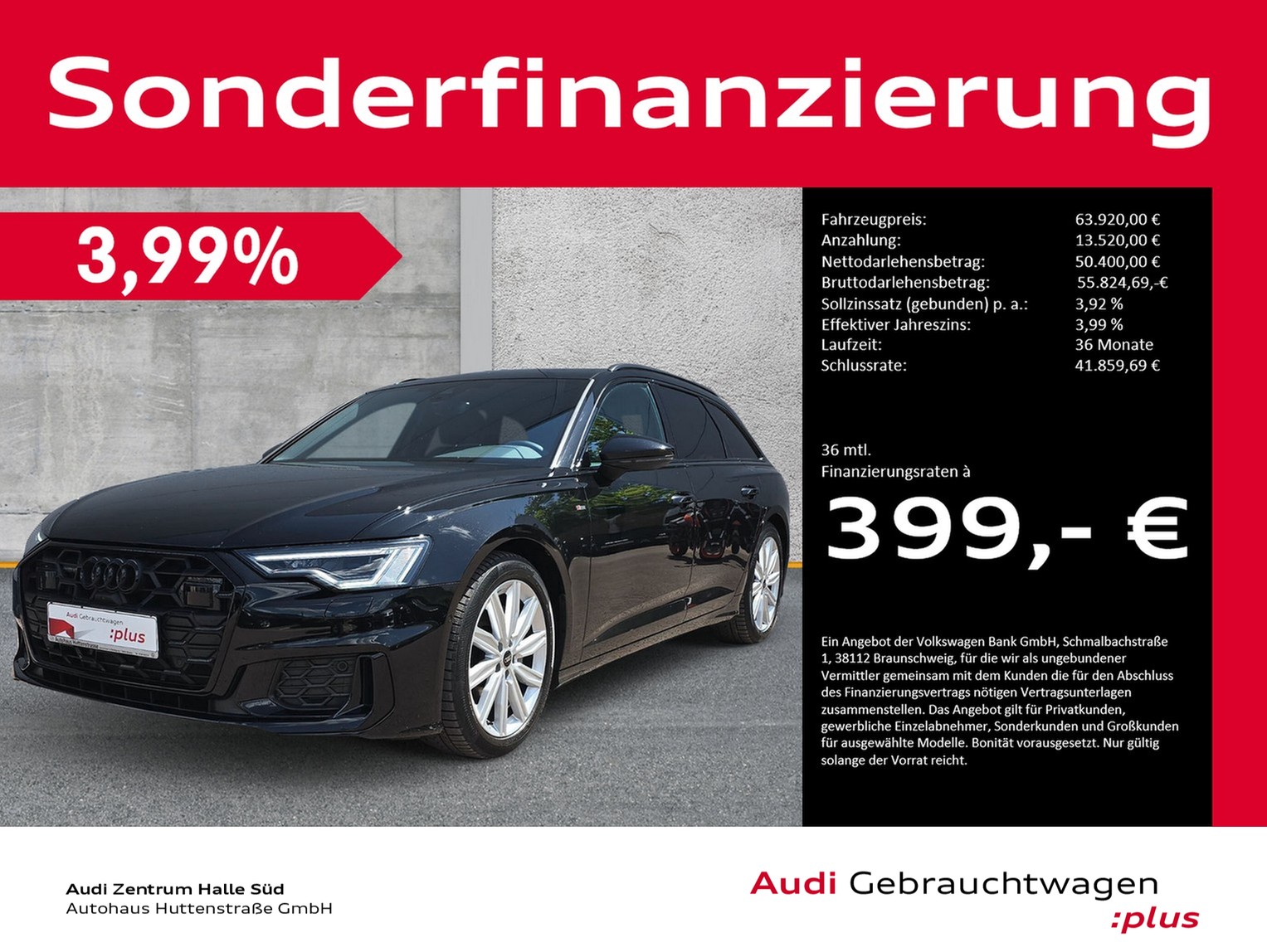 A6 Avant 50 TDI qu S line MATRIX PANO AHK 19"