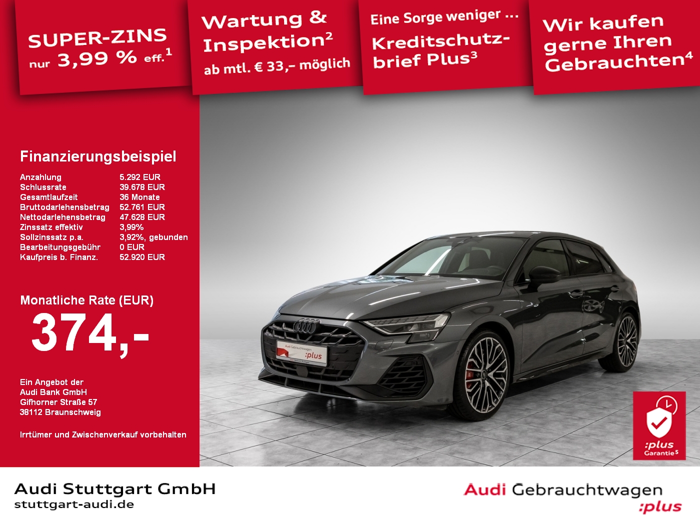 S3 Sportback TFSI S tronic HuD Matrix-LED PDC