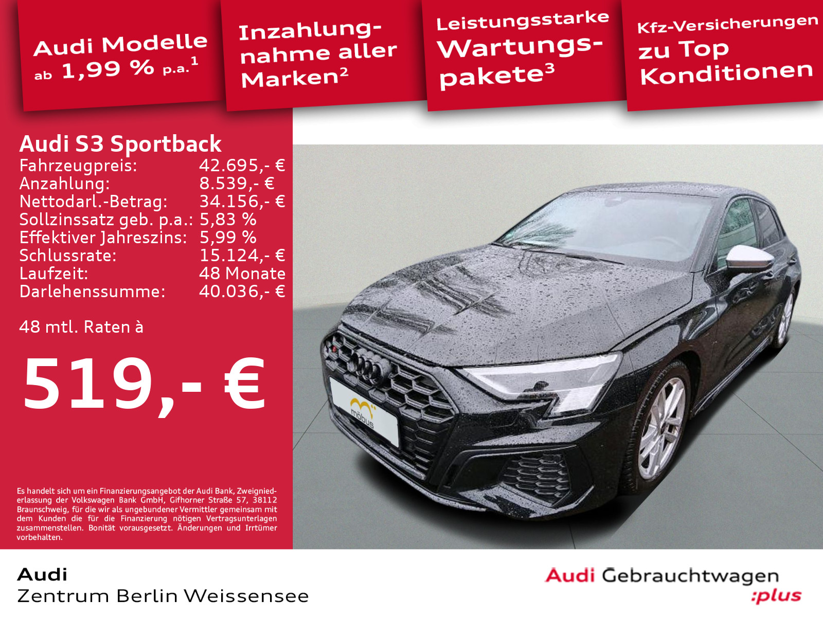 Audi S3 2.0 TFSI Sportback S-TRO QUA